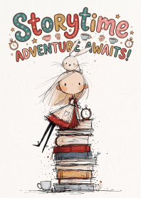 Reading time with a cute bunny friend.