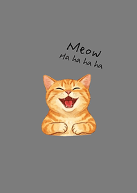 Cats that live life seriously(fog gray)