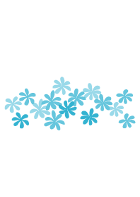 flower- blue theme