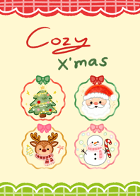 คริสมาสต์ อบอุ่น สีเขียวแดง