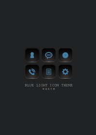BLACK - BLUE LIGHT ICON THEME SWITCH 35