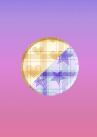 Half button pink purple of love luck