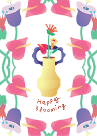 happy blooming