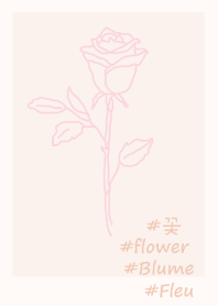 #flower rose(pink gray)