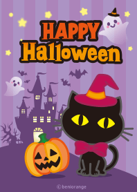 Cute black cat halloween2019