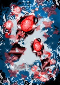 Jewel key -Red & Blue-