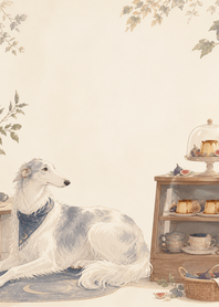 Moon Borzoi Fig Pudding Shelf