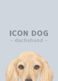 ICON DOG - dachshund - PASTEL BL/09