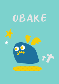 OBAKE - cute little ghosts light blue