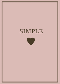 SIMPLE HEART =beigepink=