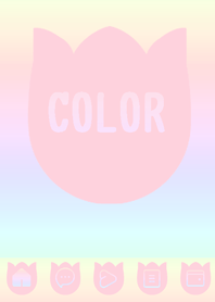 pink color rainbow R08