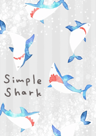 Watercolor shark illustration27.