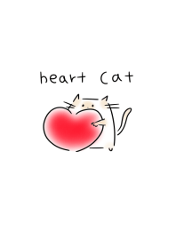 簡單 心型 一隻貓