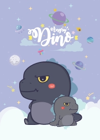 Angry Dino Baby Galaxy Violet