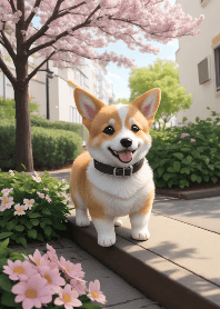 柯基犬最愛出門散步