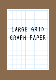 LARGE GRID GRAPH PAPER/BROWN