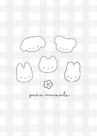 Relaxed Animals 3  - White 01