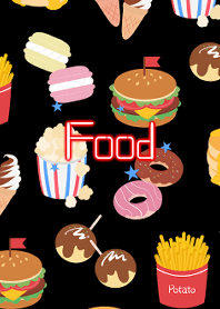 Colorful food -Black-