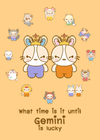 what time is it until  Gemini is lucky