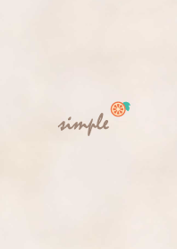 Orange watercolor'Dullness Beige'