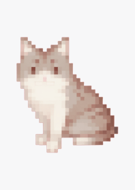 Gato Pixel Art Tema Verde 02