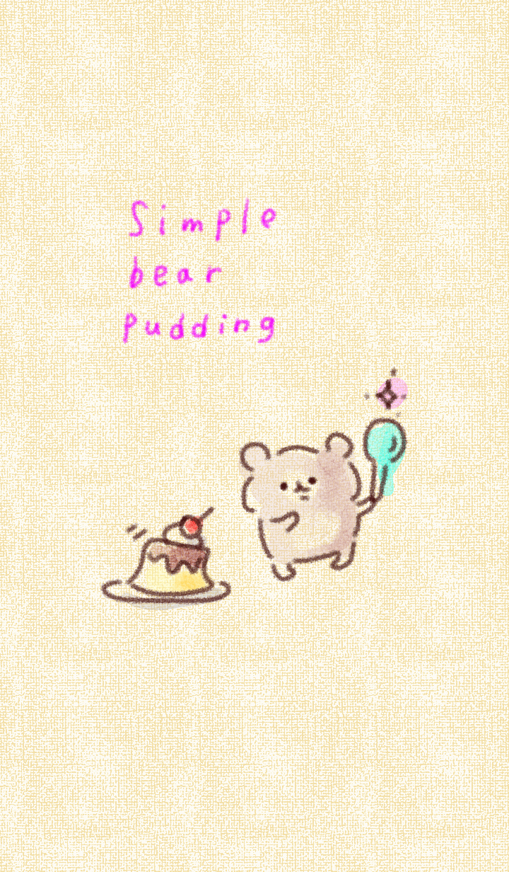 Simple bear pudding