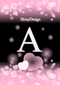 A-Initial- Pink Heart
