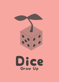 Dice Grow up  Deep shell pink