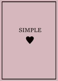 SIMPLE HEART =drypurple black=