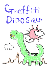 Graffiti Dinosaur 3