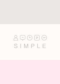SIMPLE (ivory pink)V.10b