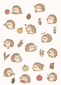 Healing illustration-cute hedgehog 2