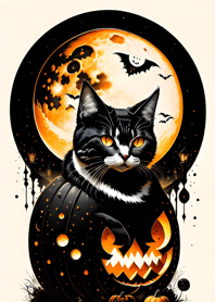 halloween cat aE6358
