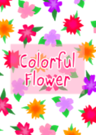 Colorful flower illust