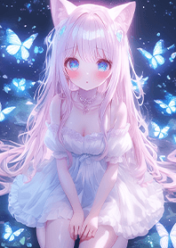 ⭐藍蝶夢境的貓耳女孩❤️