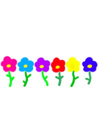 Lots of colorful flowers