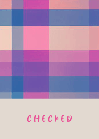 CHECKED BLUE RED - BROW 37