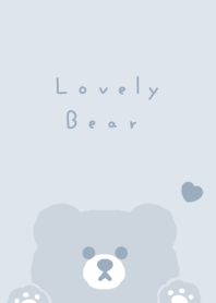 可愛的熊 / pale blue gray