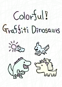 Colorful! Graffiti Dinosaurs(Theme)