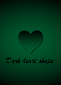 Dark heart shape - Green 3 -