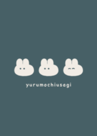 cute mochi rabbit.(dusty color7-06)