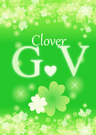G&Vイニシャル運気UP!幸せのクローバー緑