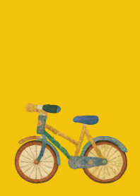 bicycle on yellow