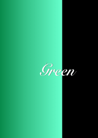 シンプル 緑と黒 ロゴ無し No.7-2