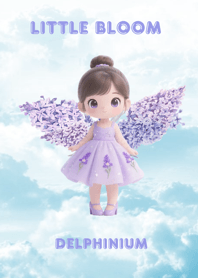 little bloom : Delphinium