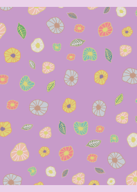 Colorful small flowers light urple