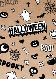 Halloween theme of craft paper