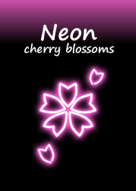 Neon cherry blossoms.