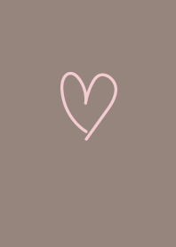 Simple Heart Pink Greige g