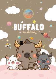 Buffalo Fat Kawaii Brown